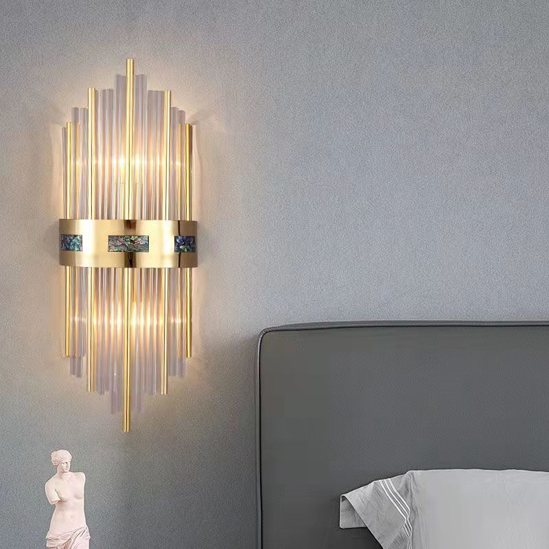 Warm White Dimmable 18cm Diameter Bedside Light Crystal Wall Lamp