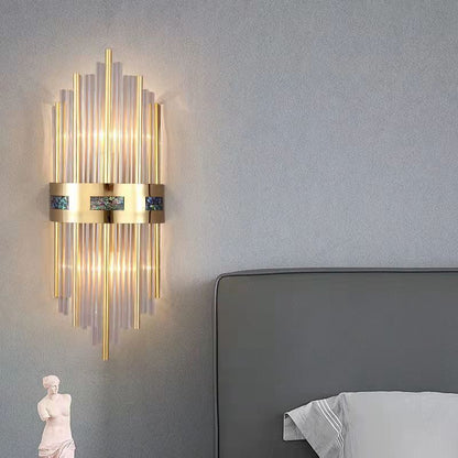 Warm White Dimmable 18cm Diameter Bedside Light Crystal Wall Lamp
