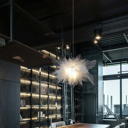 Soft Ambient Glow Fabric Pendant Light