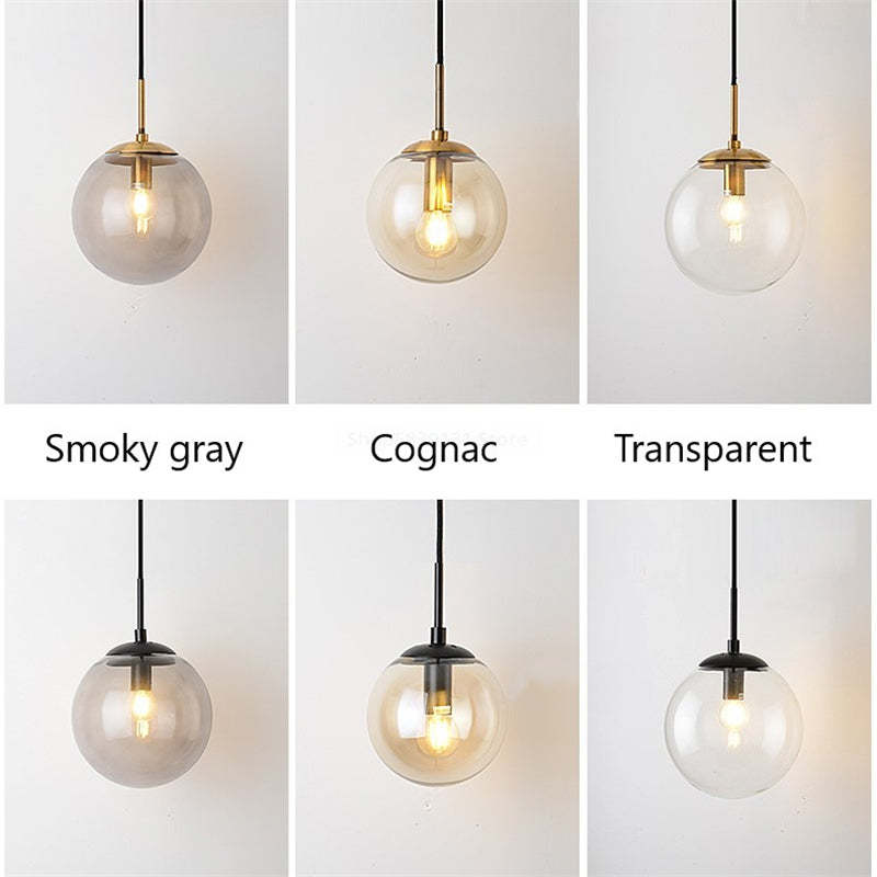 Single Head Nordic Glass Ball LED Wall Reading Lamp