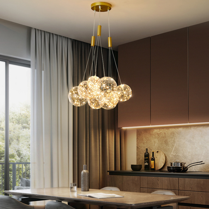 Pendant Light For Ambient LED Glow Glass Globe