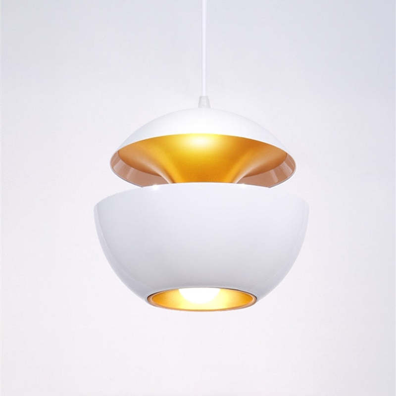Black White Finish Modern Pendant Light Arisha
