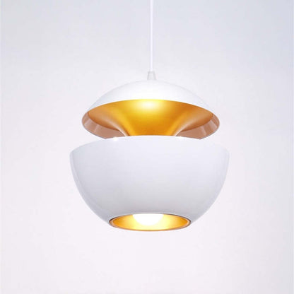 Black White Finish Modern Pendant Light Arisha