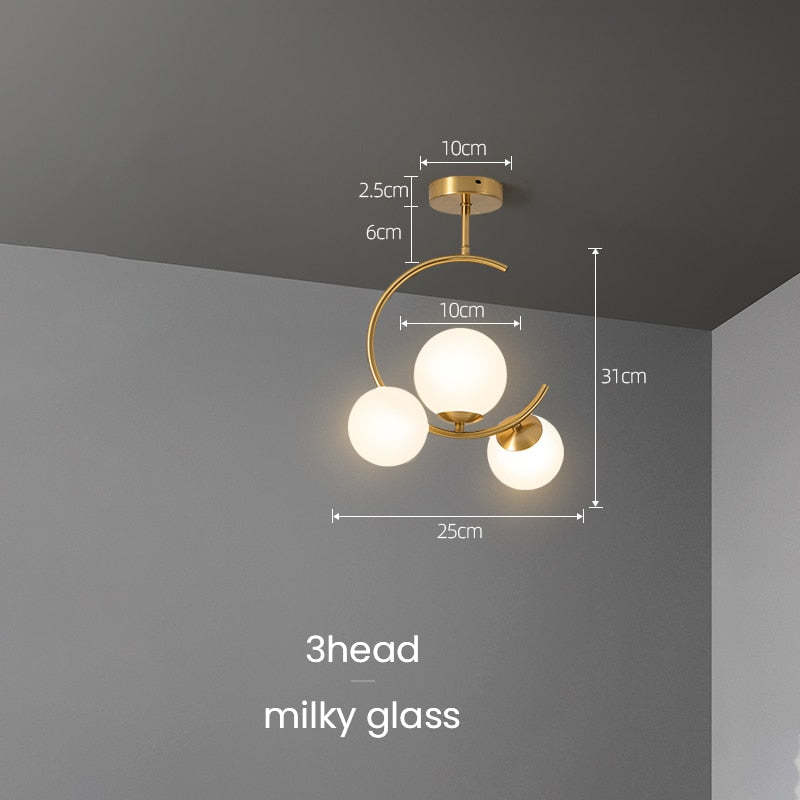 Timeless Style Glass Globe Pendant Light