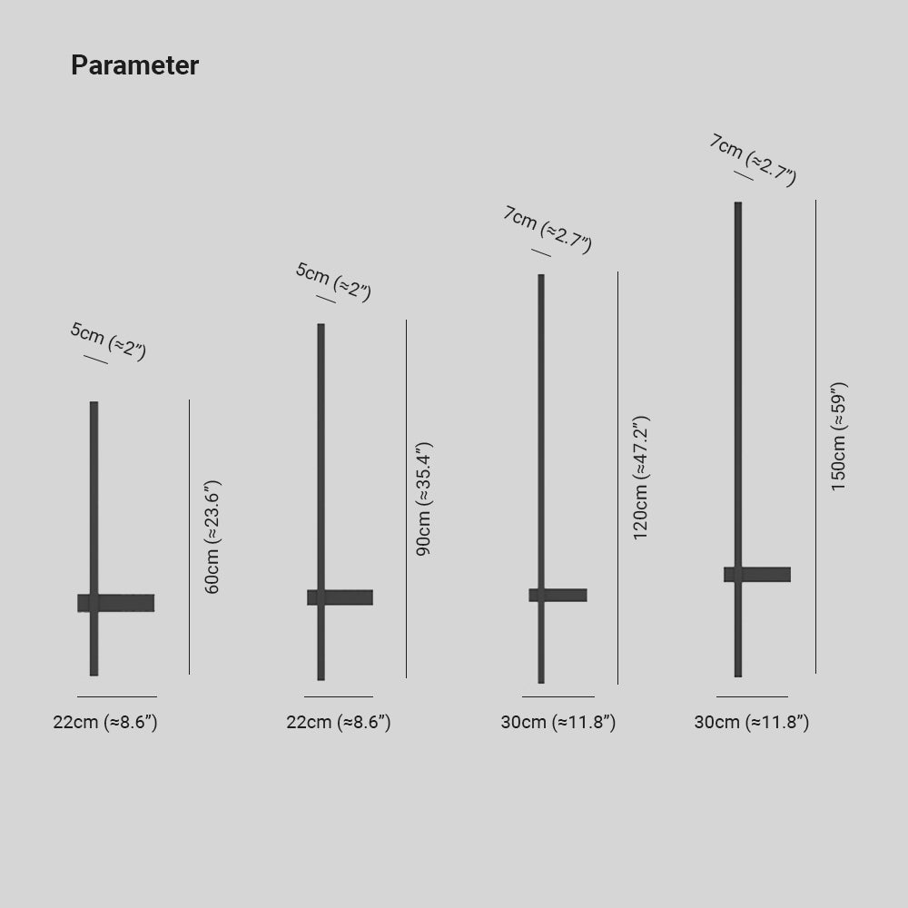 Black Outdoor Linear Wall Duo Minimalist Light