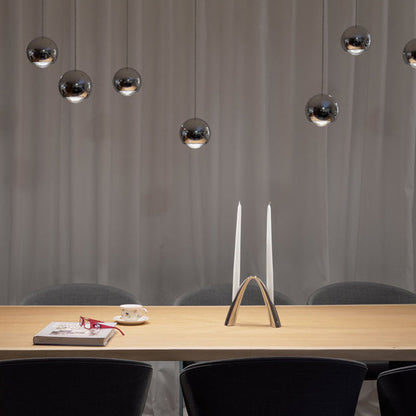Modern Interiors Warm Glow Pendant Light With Premium Golden Metal Ball