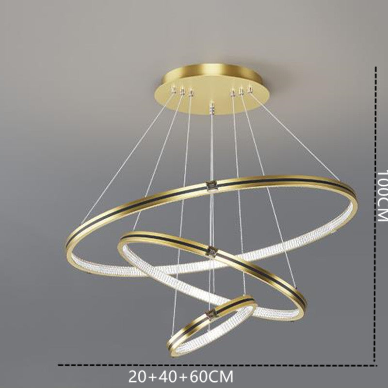 Pendant LED Ring Light Bright For Dining And Living Rooms
