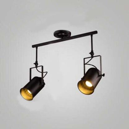 Adjustable Elegant Semi Flush Black Ceiling Light