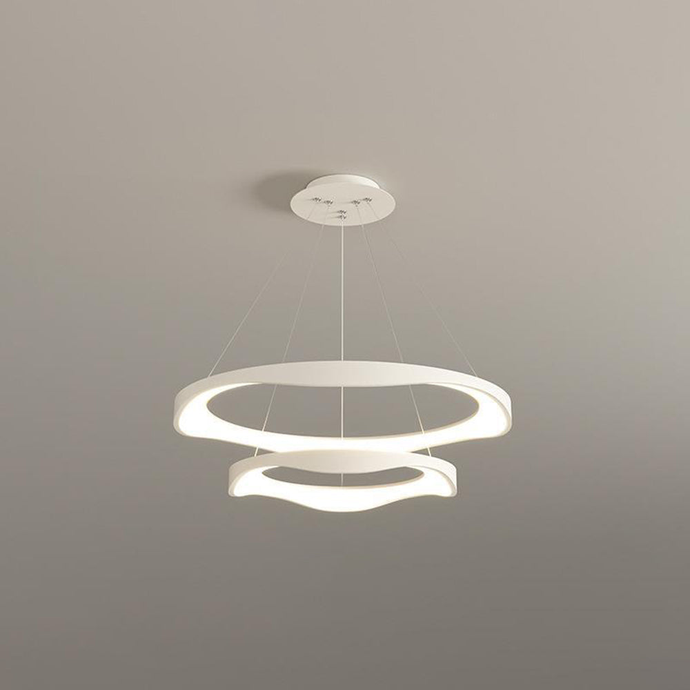 Black Or White Modern Round Pendant Light For Dining Room