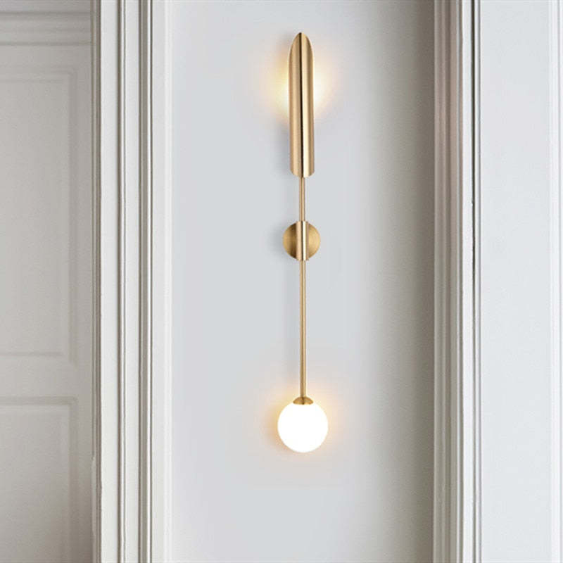 Golden Scabbard Wall Light Luxe Double Head