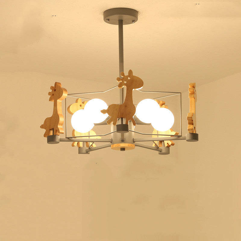 Ceiling Mount Flush LED Giraffe Motif Light