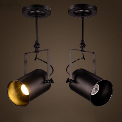 Adjustable Elegant Semi Flush Black Ceiling Light