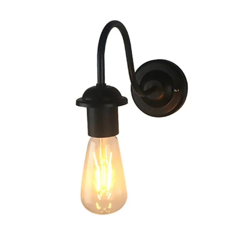 Porch And Garden Outdoor Wrought Iron Wall Lantern