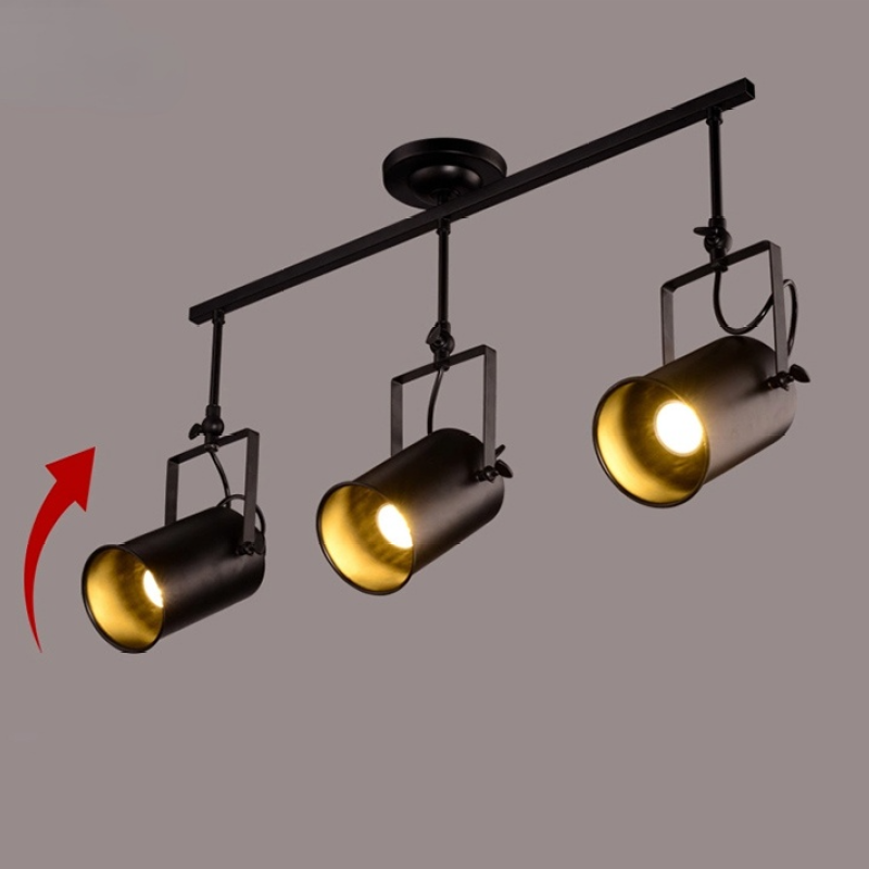 Adjustable Elegant Semi Flush Black Ceiling Light