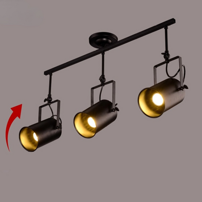 Adjustable Elegant Semi Flush Black Ceiling Light