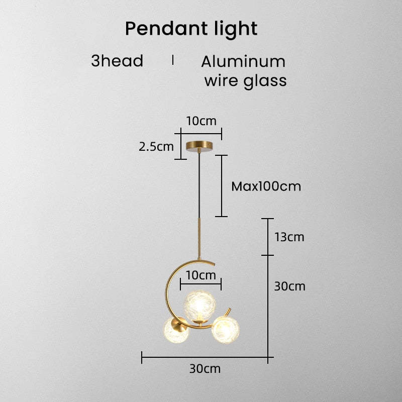 Timeless Style Glass Globe Pendant Light