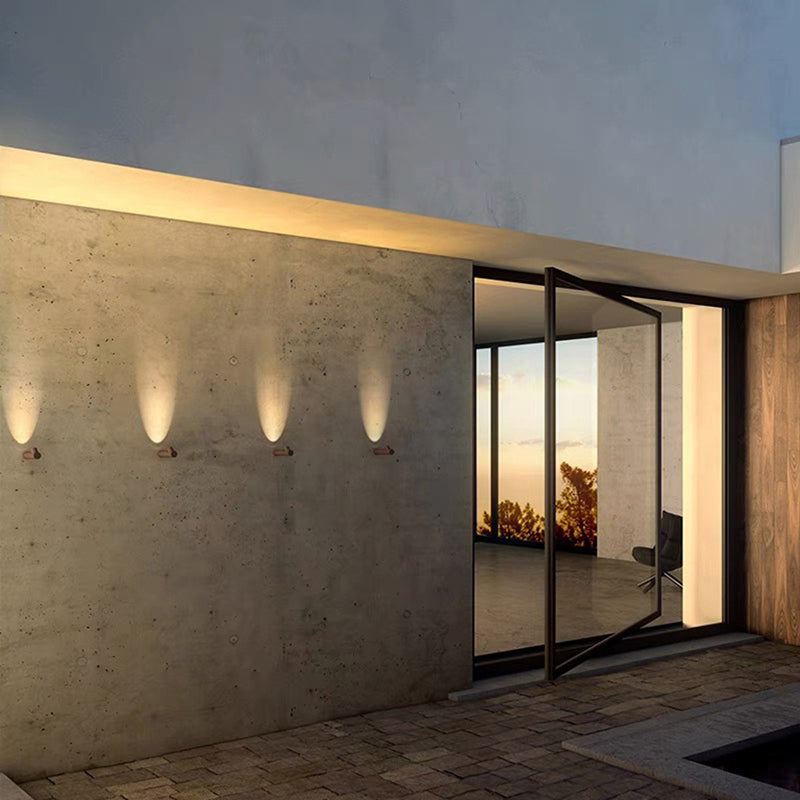White And Black Contemporary Outdoor Waterproof Wall Light