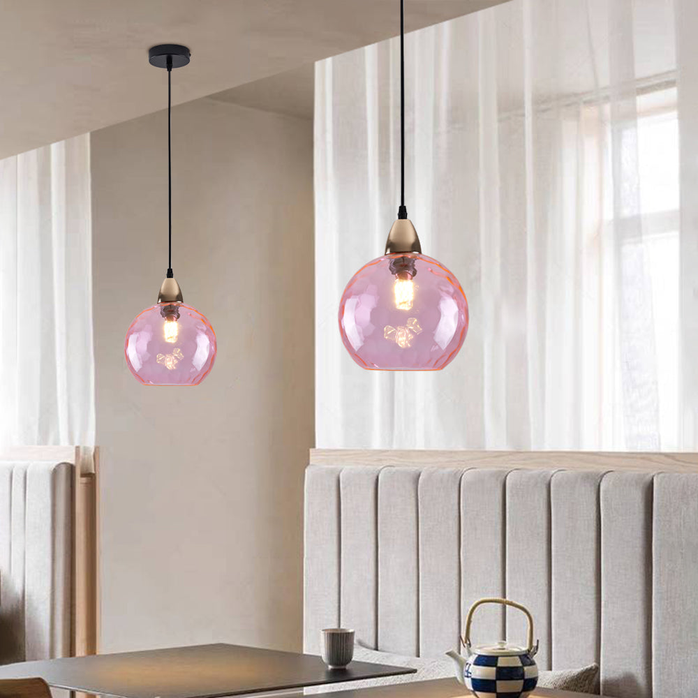 Water Ripple Effect Glass Pendant Light