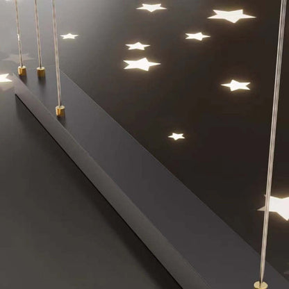 Starry Sky Glow Gold Black Double C Pendant Light