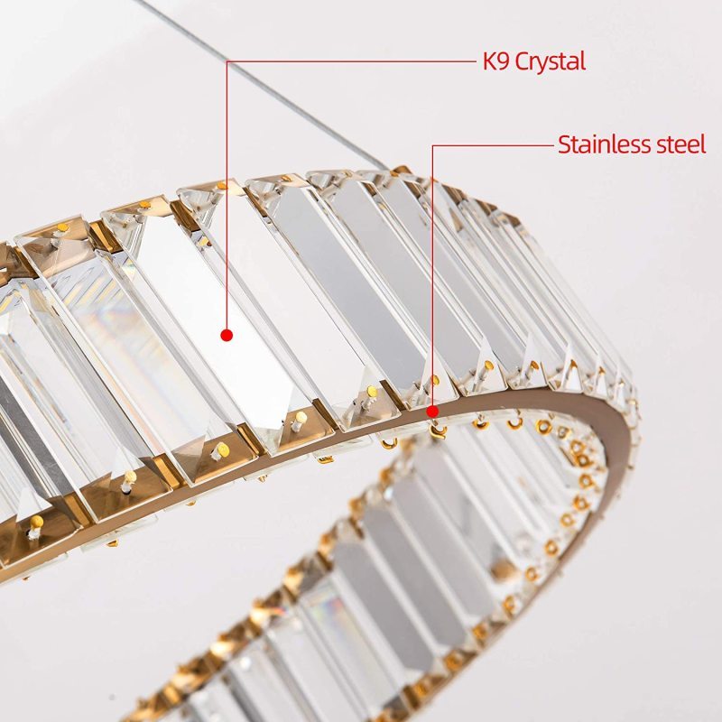 Elegant Ambience Round Crystal Pendant Light