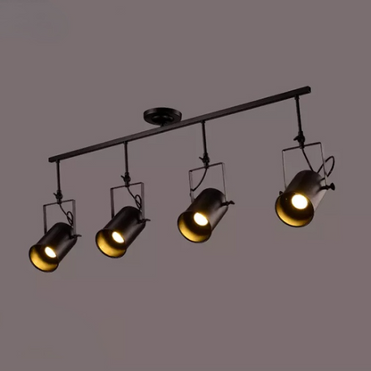 Adjustable Elegant Semi Flush Black Ceiling Light