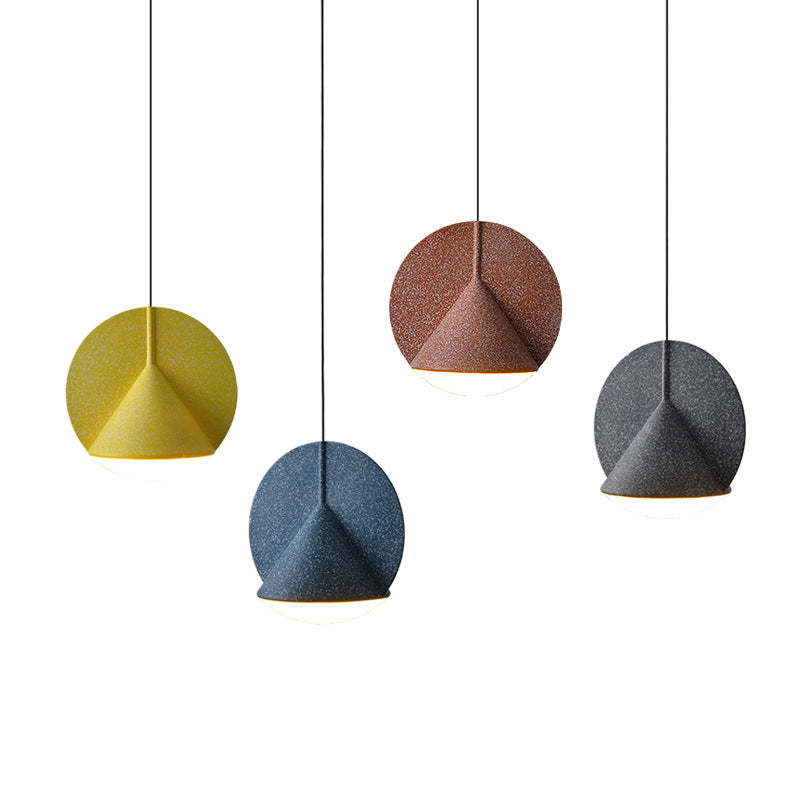 Pendant Light With Even Illumination Terrazzo Resin