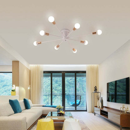 Dimmable Multi Head LED Flush Mount Ceiling Light 6 8 10 Heads