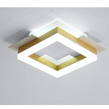 Gold LED Ceiling Light Flush Mount For Bedroom And Living Room By Arisha