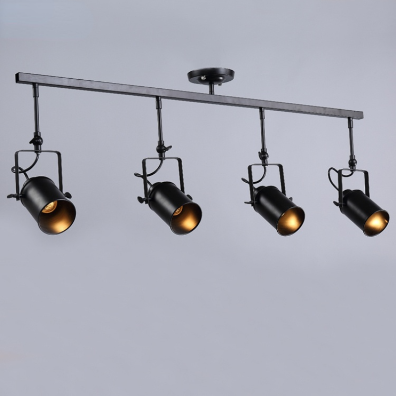 Adjustable Elegant Semi Flush Black Ceiling Light