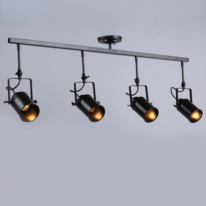 Adjustable Elegant Semi Flush Black Ceiling Light