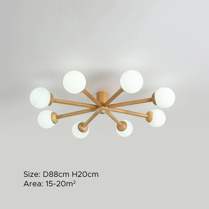 LED Ceiling Light With E27 Base NovaGlow Six Or Eight Head