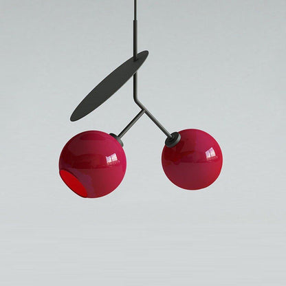 Glass Bubble Cherry Pendant Light Enhances Ambience
