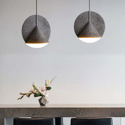 Pendant Light With Even Illumination Terrazzo Resin