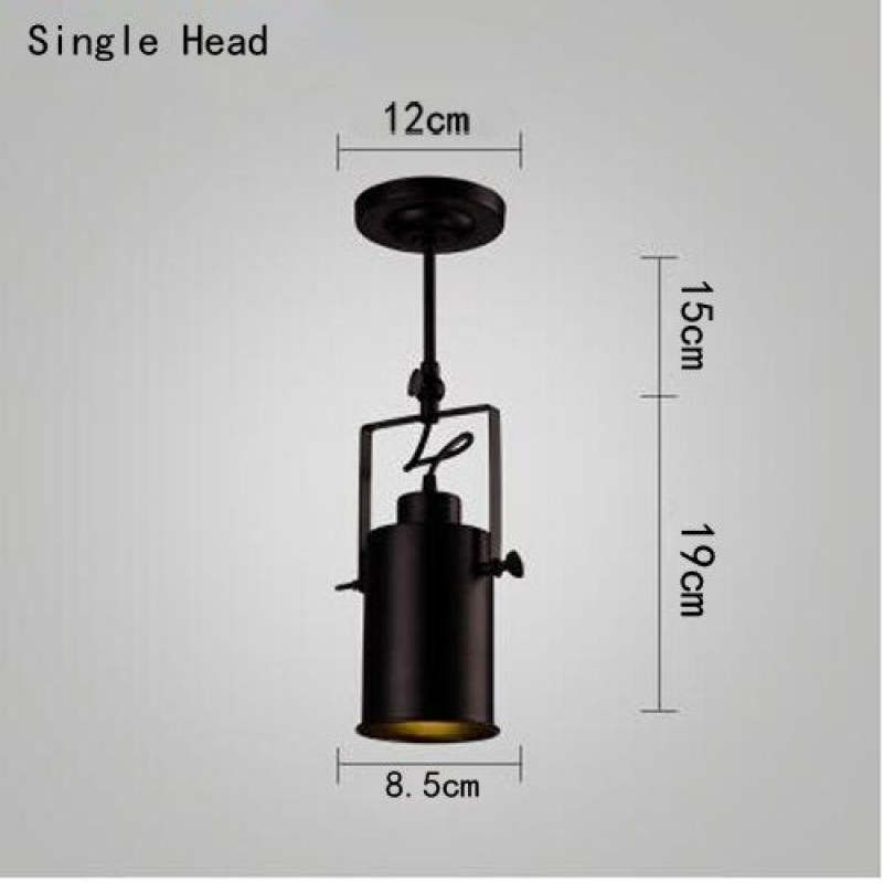 Adjustable Elegant Semi Flush Black Ceiling Light