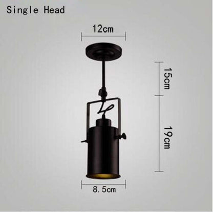 Adjustable Elegant Semi Flush Black Ceiling Light