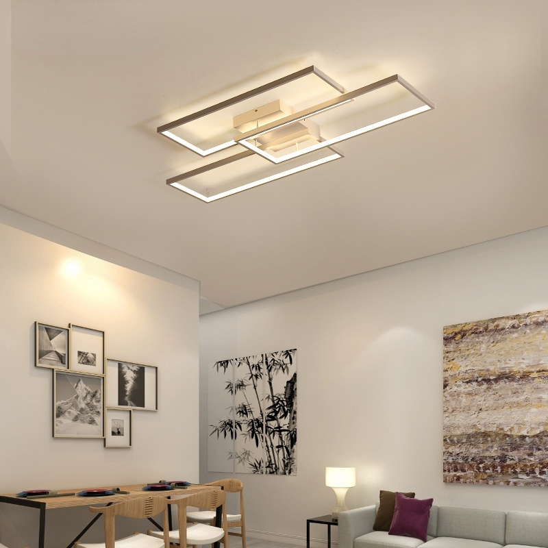 Flush Mount Rectangular Ceiling Light Dual Colour