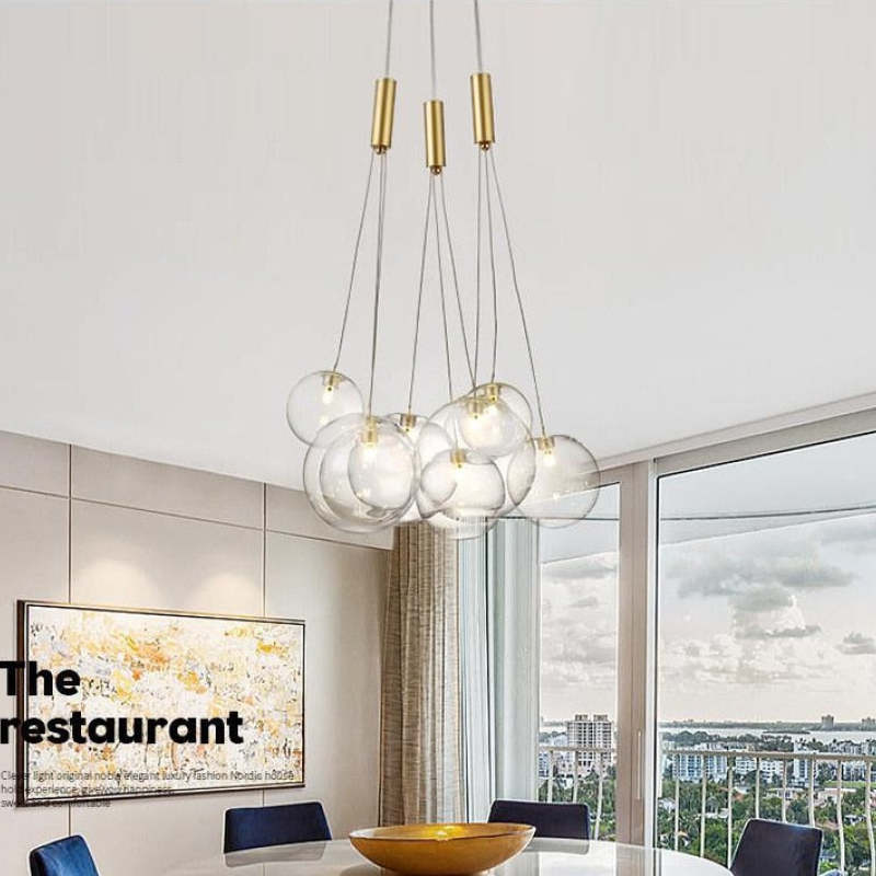 Pendant Light For Ambient LED Glow Glass Globe