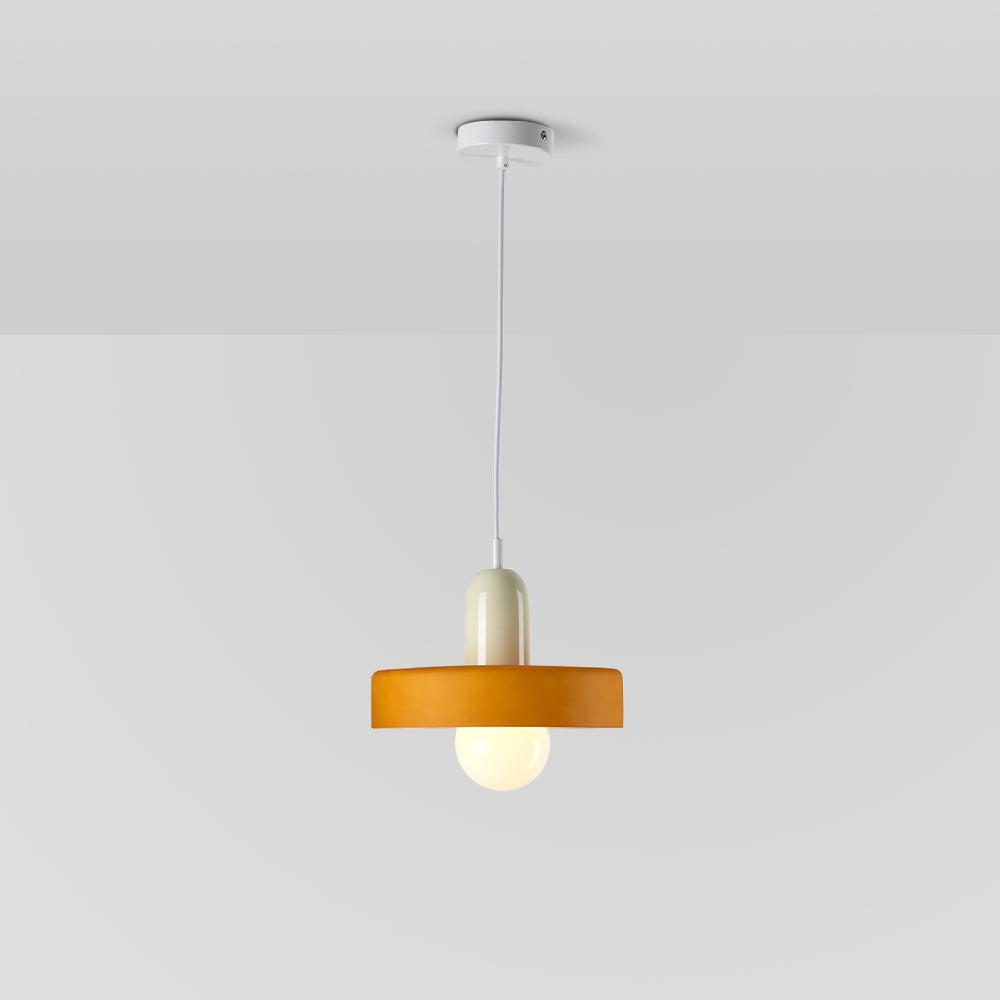 Warm Glow Vintage Glass Pendant Light