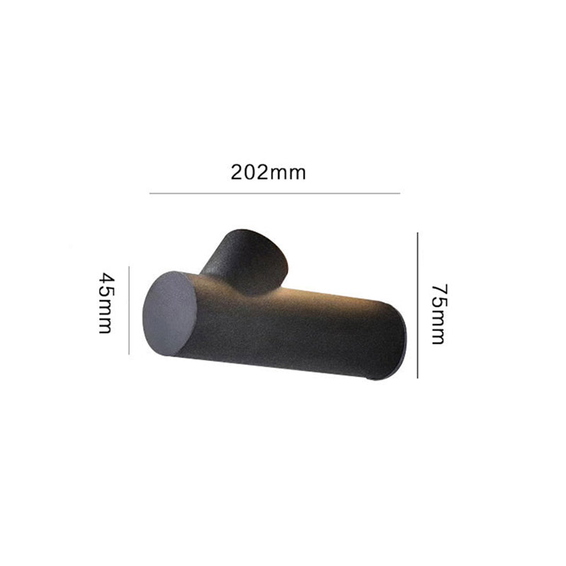 White And Black Contemporary Outdoor Waterproof Wall Light