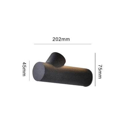 White And Black Contemporary Outdoor Waterproof Wall Light