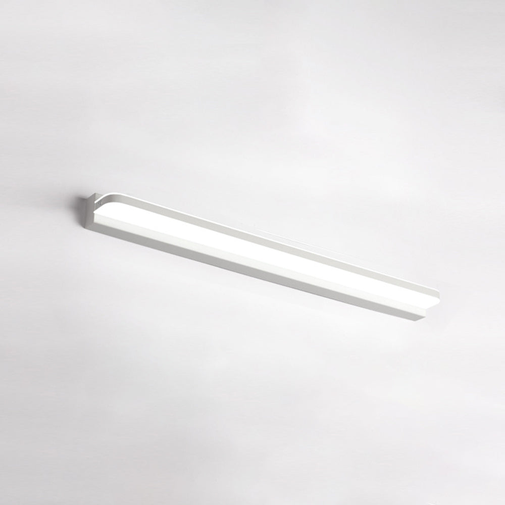 Modern Rectangular Bathroom Wall Light With Mirror Finish