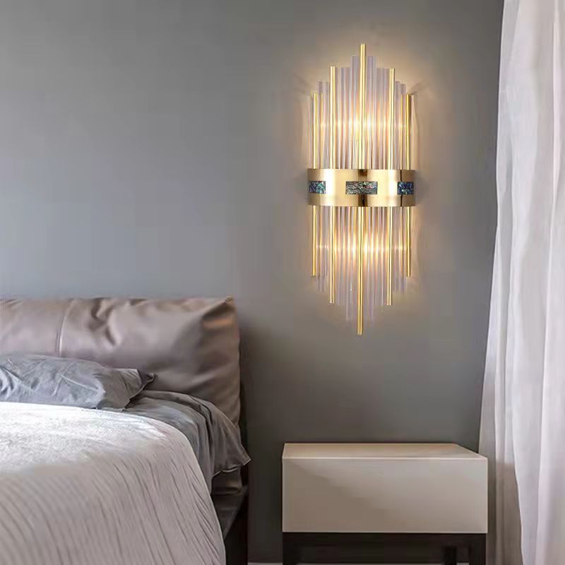 Warm White Dimmable 18cm Diameter Bedside Light Crystal Wall Lamp