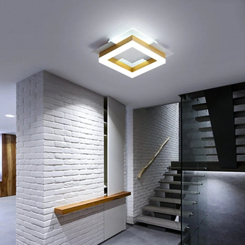 Gold LED Ceiling Light Flush Mount For Bedroom And Living Room By Arisha