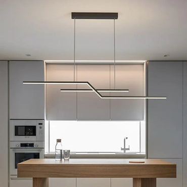 Pendant Light For Living Room Ambience Black Gold Linear