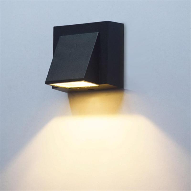 Black Lumina Metal Outdoor LED Wall Light