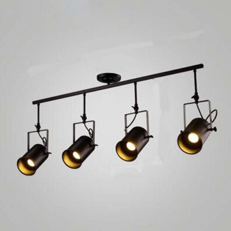 Adjustable Elegant Semi Flush Black Ceiling Light