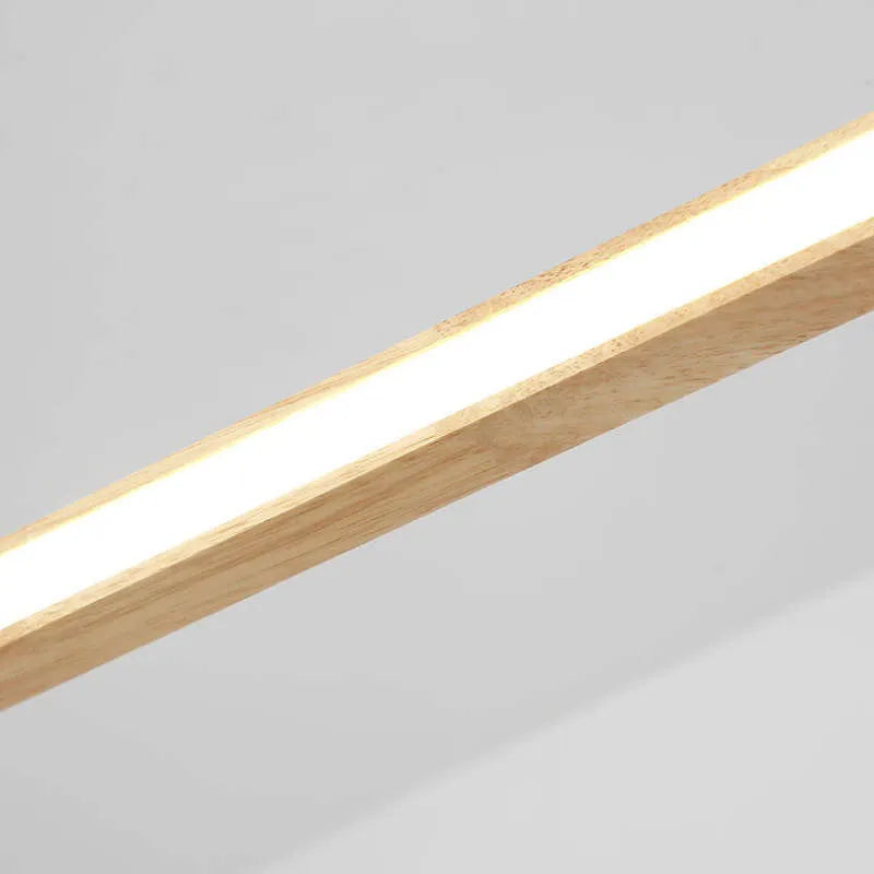 Dimmable Color Temperature Oval Wood Pendant Light