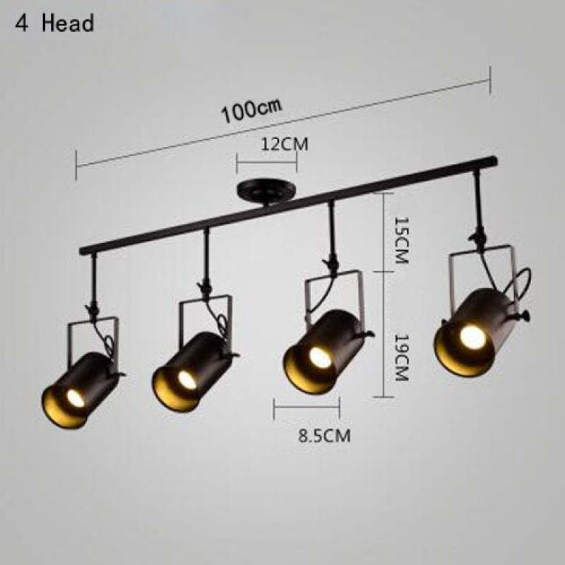 Adjustable Elegant Semi Flush Black Ceiling Light