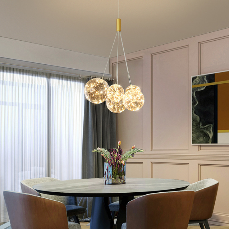 Pendant Light For Ambient LED Glow Glass Globe