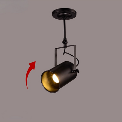 Adjustable Elegant Semi Flush Black Ceiling Light